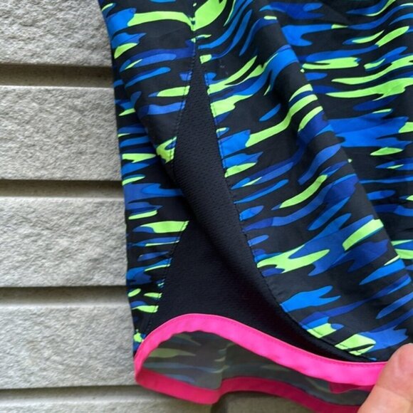Nike Running Shorts Camo/Neon Sz XL - Picture 3 of 10